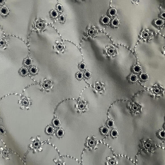 Light Blue Embroidered Bikini Bottom (bottom only) – Adjustable Sides - XXS - Picture 4 of 5